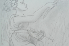 Personification of the  Choleric Humour (pencil)